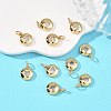 SHEGRACE Valentine's Day Brass Clear Cubic Zirconia Charms XGRQ3P339-594G-4
