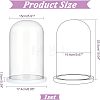 Glass Dome Cover AJEW-WH0001-95A-2