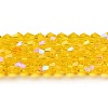 Transparent Electroplate Glass Beads Strands LS-EGLA-A039-T4mm-L22-1