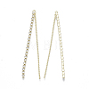 Brass Rhinestone Cup Chain Big Pendants X-KK-R129-06G-2