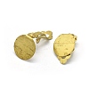 Brass Clip-on Earrings Findings KK-L184-21C-2