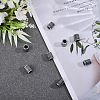 8Pcs 304 Stainless Steel European Tube Beads STAS-HY0002-25-4