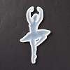 Ballet Dancer Shape Food Grade Silhouette Silicone Lollipop Molds DIY-D069-07-3