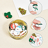 8Pcs 8 Style Christmas Theme Food Grade Eco-Friendly Silicone Beads SIL-CA0001-54-5
