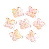 Baking Paint Transparent Glass Bead Caps DGLA-N014-04A-1