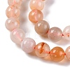 Natural Cherry Blossom Agate Beads Strands G-B130-8mm-02-4