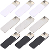 9Pcs 3 Colors Slide Top Tinplate Trinket Storage Boxes CON-CP0001-016A-1
