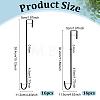 32Pcs 2 Styles Carbon Steel Hooks for Wreath AJEW-WA0003-98-2