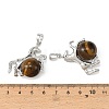 Natural Tiger Eye Pendants G-D102-01P-04-3