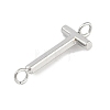 304 Stainless Steel Letter Connector Charms STAS-M108-01P-20-2