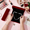 1Pc Rectangle Velvet Jewelry Necklace Boxes and 1Pc Square Jewelry Set Packing Boxes VBOX-PH0001-04-3