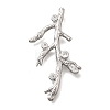 Brass Micro Pave Cubic Zirconia Pendants KK-Z125-09P-1