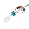Chakra Natural Mixed Stone Chips Tree of Life Suncatcher HJEW-N005-01-5