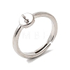 Brass Adjustable Finger Ring Setting KK-P343-02P-1