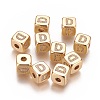 Brass Micro Pave Cubic Zirconia Beads KK-K238-16G-D-1