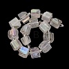 Electroplated Natural Quartz Beads Strands G-G767-02-16-4