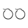 304 Stainless Steel Hoop Earrings EJEW-F105-10B-2