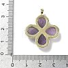 Natural Amethyst Faceted Pendants G-A308-01G-12-3