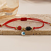 Bohemian Evil Eye Glass Charm Adjustable Bracelets LS-PL4267-1-1