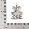 Brass Micro Pave Cubic Zirconia Pendants KK-P300-03P-02-3