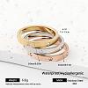 304 Stainless Steel Rhinestone Finger Rings for Women ON2789-4-1