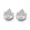 Non-Tarnish 304 Stainless Steel Pendants STAS-E444-20-2