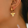 Metal Bird Stainless Steel Hoop Earrings for Women Daily Versatile Jewelry SE6238-3-3