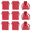 10Pcs Brocade Good Luck Fortune Drawstring Gift Blessing Bags PAAG-TADJ0001-01G-1