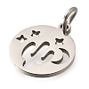 304 Stainless Steel Charms STAS-Z119-07P-2