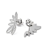 304 Stainless Steel Stud Earrings STAS-Z052-22P-2