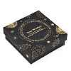Gold Stamping Planet Cardboard Jewelry Packaging Boxes CON-T002-01F-1