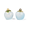 Transparent Glass Apple Pendants DGLA-E004-16E-1