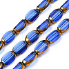 Electroplate Glass Beads Strands X-EGLA-N008-015E-1
