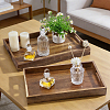 2Pcs 2 Styles Wood Storage Trays AJEW-BC0011-19-4