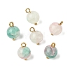 Alloy Glass Pendants GLAA-P080-04G-08-1
