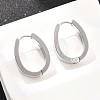 201 Stainless Steel Hoop Earrings EJEW-T056-03P-04-3