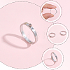 24Pcs 304 Stainless Steel Finger Ring Settings STAS-BBC0010-09A-6