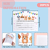 Paper Animal Adoption Card AJEW-WH0485-14-2