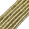 Electroplate Non-magnetic Synthetic Hematite Beads Strands X-G-S352-42B-01-1