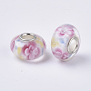 Handmade Lampwork European Beads LAMP-S193-004F-2