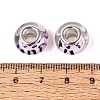 Opaque Resin European Beads RESI-N044-03S-02-4
