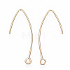 Brass Earring Hooks KK-N231-08-NF-2