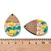 Resin and Walnut Pendants LS-FIND-R051-15F-3
