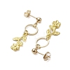 Flower Alloy Stud Dangle Earrings for Women EJEW-JE05925-4
