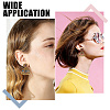 3 Pairs 3 Colors Bell Alloy Chandelier Earrings EJEW-AN0004-95-4