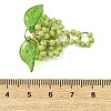Glass Seed Beads & 304 Stainless Steel Jump Ring Pendants PALLOY-MZ01343-01-3