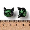 Handmade Foil Glass Beads LAMP-D005-01E-3