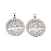 Brass & Clear Cubic Zirconia Pendants KK-G558-15P-1