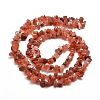 Natural South Red Agate Chip Bead Strands G-M205-49-2
