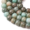 Ombre Effect Dyed Glass Beads Strands GLAA-T031-01O-12-8